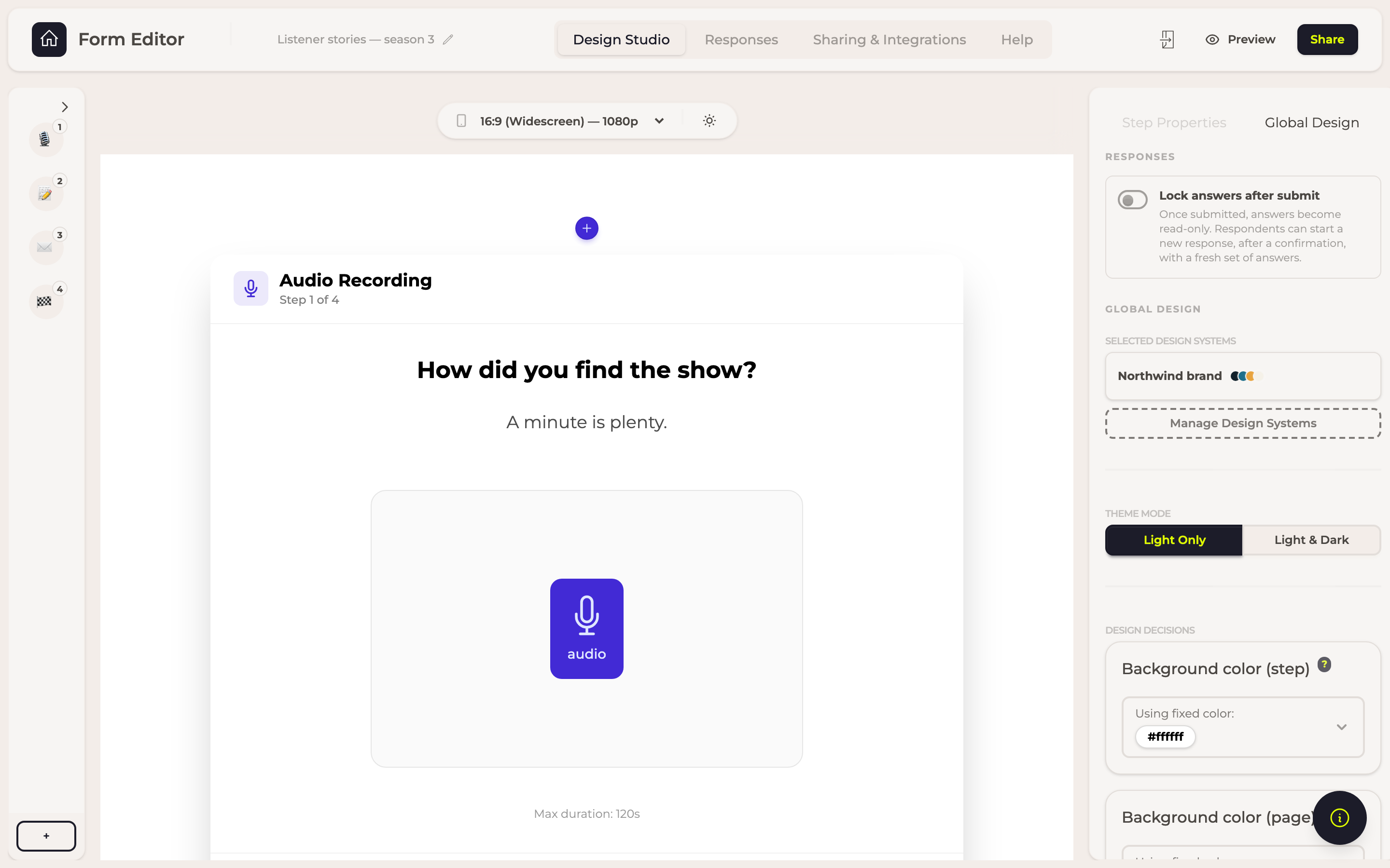 The form builder